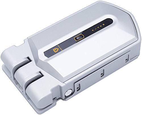 Golden Shield Alarm Cerradura invisible con alarma para puertas, cerradura sin llave con 4 mandos a distancia, cerradura electrónica de sobreponer para puertas antibumping, antirrobo, anti okupas...