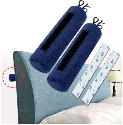 Mybow Tapones de cabecero para Protector de Parachoques de Pared, cabeceros, Silla, Respaldo, Muebles, Cama, Almohadilla estabilizadora para Respaldo, silenciador, Cojines, sofá, Cama, 2 Piezas