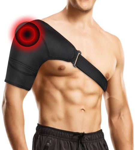 ACWOO Schulter Eis Gelpackung Schulterbandage Kühlpads kalt heiße Kompresse mit Klammer bei Sportverletzungen, Gefrorenen Schultern, Gelenkschmerzen, steifer Schulter, angespannten Muskeln(L)