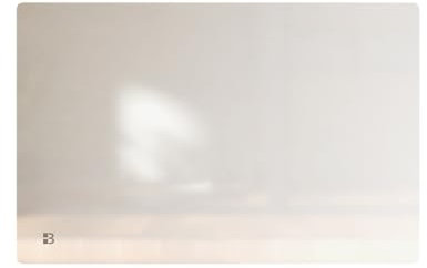 BESTHERM - Radiatore elettrico fisso a inerzia secca ceramica facciata in vetro 1500W Bestherm IRIS orizzontale bianco