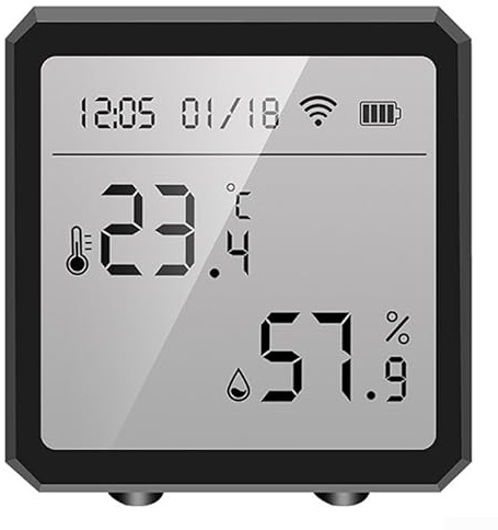 Thermostat WiFi avec capteur d'humidité et de température, écran LCD, design compact et élégant (pour tuya)