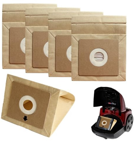 5Pcs Vacuum Cleaner Bags Multiple Filtration Technology for Air Cleanliness Hoover Bags Durable and Tear Resistant Bush Hoover Bags For VYTRONIX RBC02 BC-402 BC-501 Argos Value VC-401 VC-402