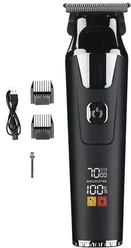 Cortapelos,Cortapelos Inalámbricos Para Hombres - Herramienta de Corte con Pantalla Digital para Uso Doméstico