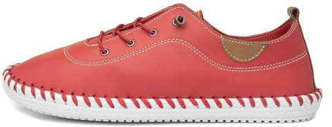 Lunar St Ives Leather Plimsoll