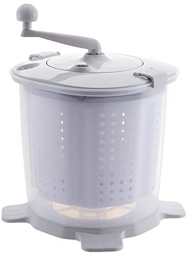 Laveuse manuelle portable non électrique essoreuse à linge, mini machine à laver à main, essoreuse compacte pour vêtements, sous-vêtements, chaussettes compactes, pour camping-cars urgences