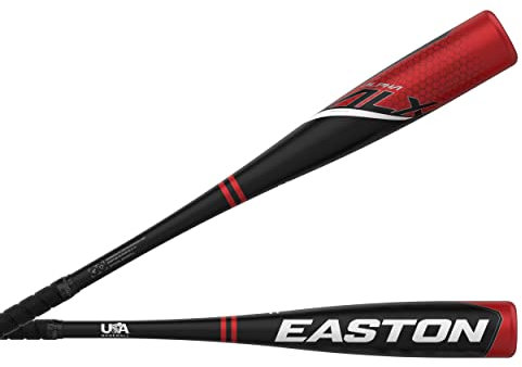 Easton Alpha Alx USA Bate de béisbol, Niños, Negro/Rojo, 73.66 cm