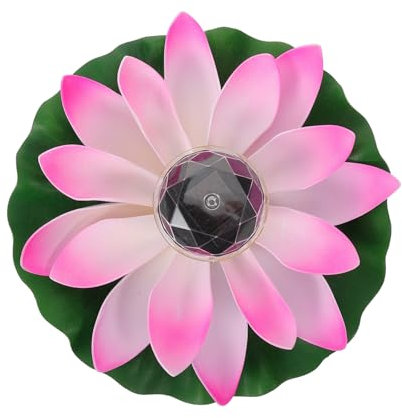 DOITOOL Lampes De Fleur De Lotus Élégantes À Énergie Solaire Lumières Décoratives Flottantes Pour Étang Décoration Extérieure À Led Lumières De Jardin Couleur Aléatoire