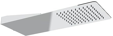 Kiamami Valentina - Pomme de douche murale chromée en acier inoxydable à effet de pluie