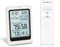 Ankilo Wetterstation Funk mit Außensensor, Digital Thermometer Hygrometer Innen und Außen, Funkthermometer mit Wecker, Raumthermometer Hydrometer Feuchtigkeit mit uhr