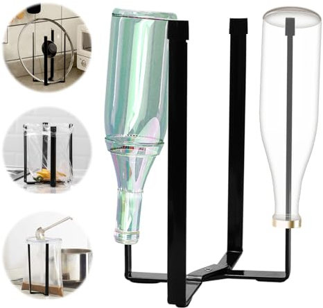 sitarcmin Abtropfgestell Flaschen, Faltbarer Abtropfständer für Flaschen Becher, Flaschenständer zum abtropfen, Babyflaschen Trockenständer für Küche(Schwarz)