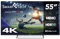 Smart Tech 4K UHD 55 Inch (139 cm) Smart TV Web TV OS-55UW02V - Molotov, Netflix, Prime Video, Canal+, Disney+ - 3xHDMI - 2x USB - MEMC - DOLBY Audio