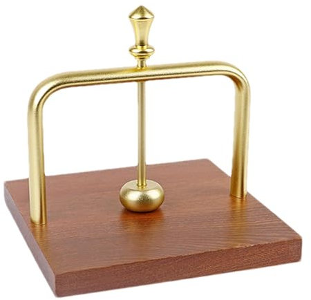 Porte-serviettes lesté - Distributeur de papier de bureau | Distributeur de serviettes avec base en bois avec bras en métal lourd, distributeur de serviettes pour bar à cocktail