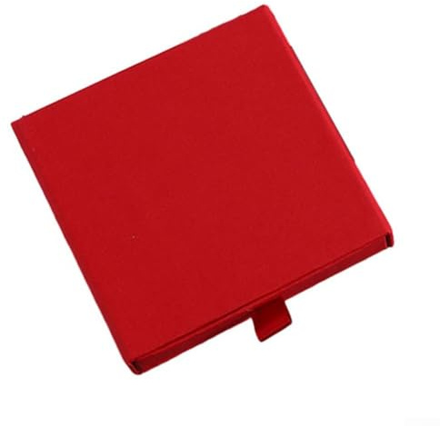Organizador de collares estilo cajón caja de embalaje de joyería con construcción resistente e inserto de espuma (rojo, 10 cm)