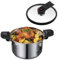 Tezklc Stainless Steel Pressure Cooker - Home Cooking Pressure Pot Cookware,Stewing System Accessories Ergonomic Kitchen Gadgets for Food Lovers