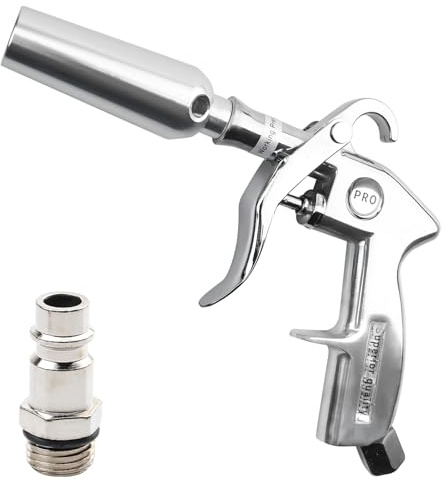 Druckluft Pistole: Trocken Ausblaspistole, Druckluftpistolen Reinigungspistole, Air Blow Gun mit Aluminiumgehäuse, für schnelles Trocknen und Ausblasen