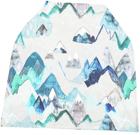 Housse de Poussette Bébé Bleue en Polyester et Fibre Élastique