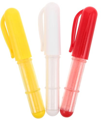 PRETYZOOM Lot De 3 Crayons À Craie Rechargeables pour Couture Marqueurs À Craie De Tailleur Lavables avec Roulette pour Quilting Artisanat Et Marquage Tissu Portable