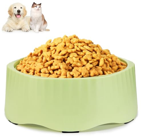 Zivacate Ciotola 2-in-1 Antiglutton per Cani & Gatti | Ciotola con Inserto Rotante contro la Gluttonia & il Gonfiore – Antiscivolo & Lavabile in Lavastoviglie – Verde