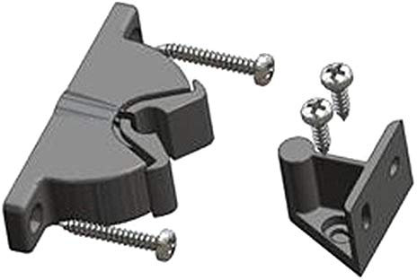Pinza fermaporta PIRANHA con incontro a pavimento e a muro senza viti e tasselli atp