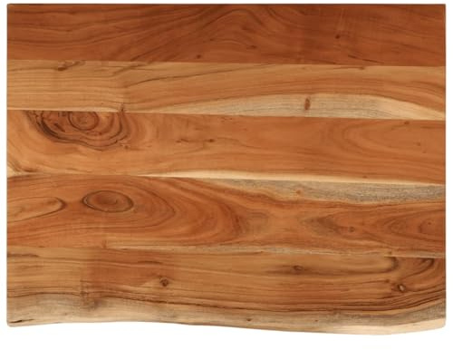 vidaXL Piano 70x60x3,8 cm Rettangolare Legno Massello di Acacia, Appoggio per Bagno