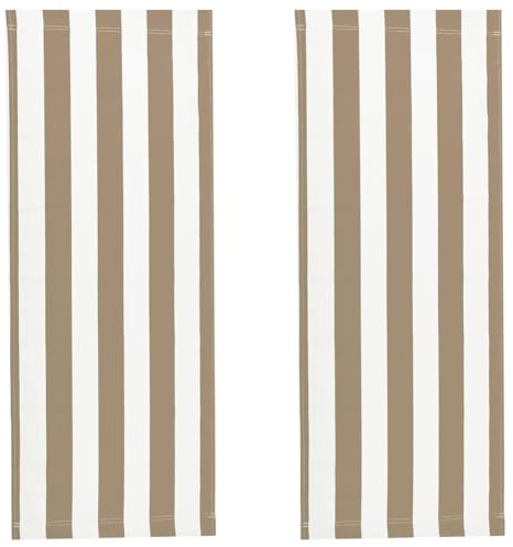 GORGECRAFT 2 Sillas de Playa para Patio, Sillas de Lona Canela, Reclinables Portátiles, Tela para Vacaciones de Verano