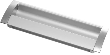 Tofficu Poignée Encastrée Pour Porte Coulissante Poignée De Tirage Discrète En D' Pour Portes De Grange Portes De Placard Et Tiroirs Montage Encastré 14.00 X 4.30 X 1.20 Cm 1 Pièce