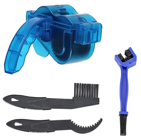 Limpiador de cadena 4 en 1 para bicicleta, limpiador de cadena de bicicleta, limpiador de cadenas de bicicleta, adecuado para todos los dispositivos de limpieza de cadenas de bicicleta, kit de