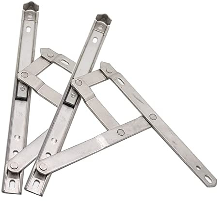 Rannb Casement Window Hinges 10-inch Stainless Steel Friction Stay Hinges - 2pcs