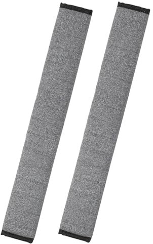 Linkstyle 2 Stück Gurtpolster Auto aus Baumwolle Leinen, 15,7 Zoll Schaumstoff Sicherheitsgurt Polster, Auto Zubehör Innenraum für Erwachsene