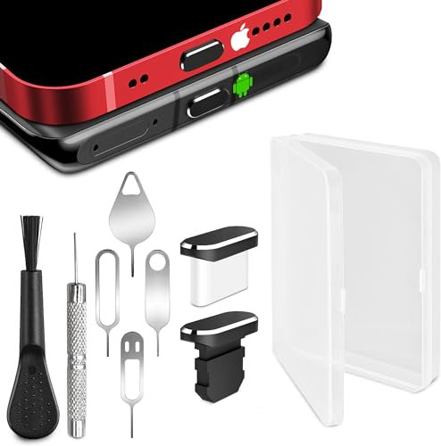 Empire 11 Pcs Sim Card Removal Tool - Premium iPhone Sim Removal Tool Set with Ports Cleaner - Essential Sim Card Tool Accessories for Samsung and iPhone Devices with Sim Card Pin