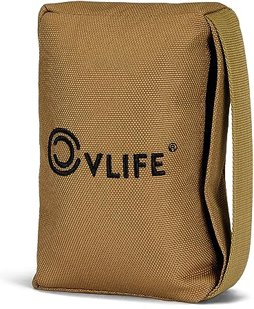 CVLIFE Shooting Bag, Pre-Filled Shooting Rest Bags, Gun Holders, Khaki