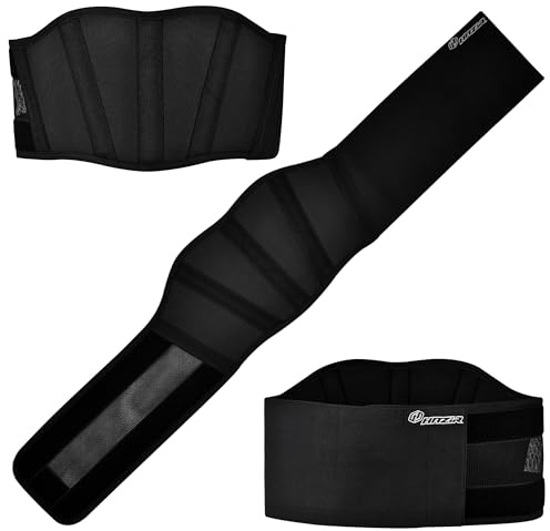 Faja Lumbar Ergonómica Hombre con Soporte Avanzado - Ajuste Único y Varillas para Alivio del Dolor de Espalda, Ciática y Lesiones - Ideal para Trabajo, Deporte y Mejora de Postura (Large)