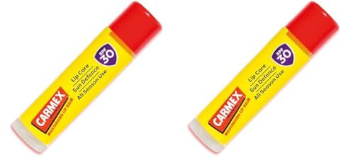 CARMEX Tropical Moisturizing Lip Balm for Soft, Protected Lips tube (10g) (Pack of 2)