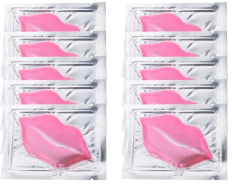 ROMISBABA Mascarilla Labial de Colágeno Rosa para Labios Función Hidratante y Nutritiva, 15 Piezas para Uso Diario y Cuidado Antiarrugas