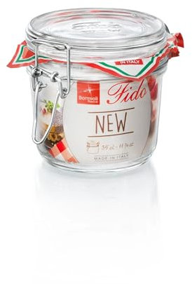 Einmachglas mit Bügelverschluss - Original Bormioli Fido - verschiedene Größen, Größe: 0.35 Liter