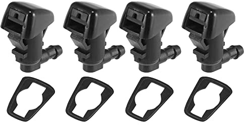 X AUTOHAUX 4pcs Buse de Lave-Glace pour Jeep Compass 2007-2010 Jet de Pulvérisateur d'Essuie-Glace 5303833AA