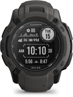 Garmin [Renewed Instinct 2X SOLAR GPS 50mm Smartwatch,Larger Rugged watch,Built-in Sports Apps & Health Monitoring,Solar,Ultratough Design Features,up to 40 days Battery Life,Graphite(Renewed)