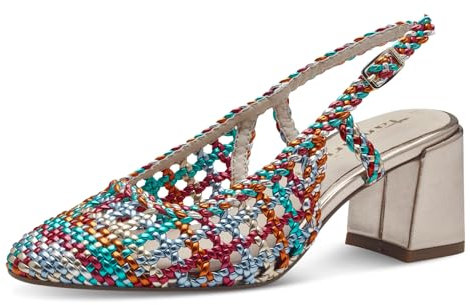 Tamaris Damen Sling Vegan Blockabsatz; Multicolor/Multicolor; 38