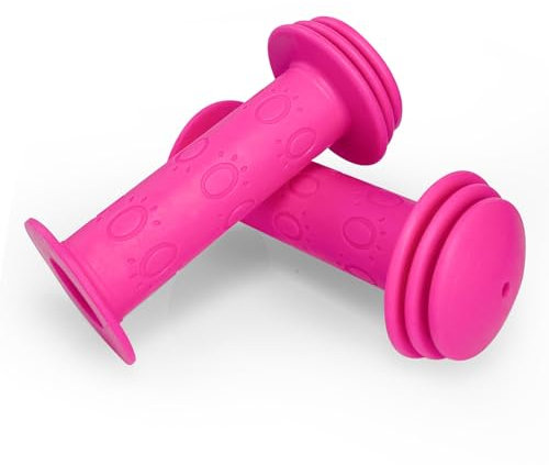Fahrradgriffe Kinder, 22 mm rutschfeste Gummi Fahrrad Griff, Kinderfahrradgriffe für Roller,Kinder Laufrad,Kinderfahrrad (Rosa)