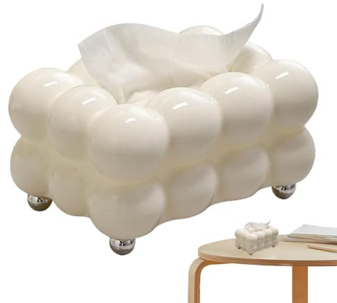 Scatola per fazzoletti creativa - Scatola per fazzoletti cosmetici, organizer per fazzoletti - dispenser per tovaglioli, scatola per fazzoletti, borsa per cosmetici decorativa per tavolo, lavabo