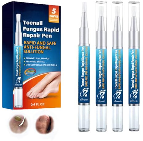 4 Pezzi Nail Care Pen, Liquido Riparatore Cura delle unghie, Ripara Nutrire e idratare Le Unghim, Penne Riparazione Unghie, Per unghie danneggiate e scolorite