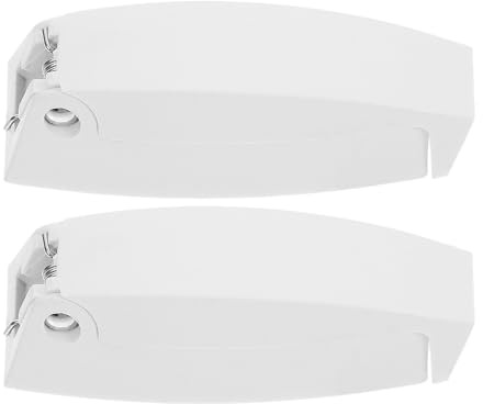 DONFAMDS Ganci per Porta Camper in Abs Bianco 2 Pezzi Supporto Installazione Facile per Accessori Marine e Rvs