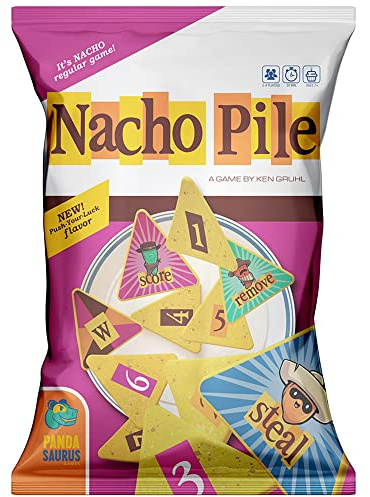 Pandasaurus - Nacho Pile - Gioco per feste - Gioco di impilamento veloce - Divertente gioco di famiglia per bambini e adulti - Età 7+ - Da 2 a 6 giocatori - 20 minuti - Inglese