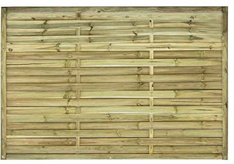 AVANTI TRENDSTORE - Larissa - 1x Recinto intrecciato in legno massiccio di pino, misura 180x180 cm (1) (2, 180x120 cm)