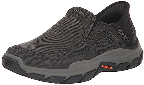 Skechers Mens Respected - Holmgren Slip-in Loafer, Black, 9.5 US
