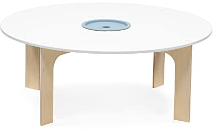 Stokke MuTable Szenarien Bricks Tower - 2023 Neugestaltung - Inklusive Einer doppelseitigen Spielplatte & Vier Holzsäulen - Geeignet für bekannte Spielbaustein-Marken