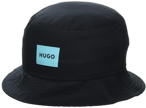 HUGO Cappello alla Pescatora da Uomo, con Logo Quadrato, Pepe Nero, L-XL, Pepe Nero, Large/X-Large