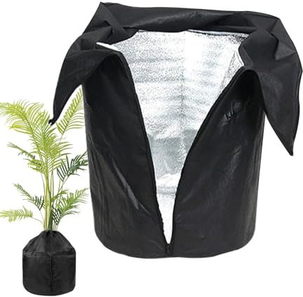 Biniveil Blumentopf-Schutztasche | Pflanzen-Frostschutzhülle | Pflanzenhüllen Frostschutz | Wintertopf-Pflanzenhülle | Frostschutzhüllen Für Pflanzentöpfe Für Obstbäume Im Winter Im Freien