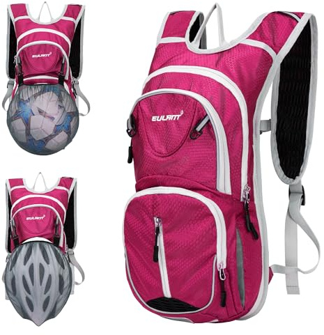 EULANT Pequeña Mochila para Bicicleta,12L Mochila de Hidratación Impermeable,Reflectoras Mochila de Ciclismo para MTB Senderismo Correr Natación Playa, con Capa de Aislamiento & red de pelota