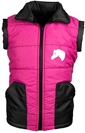 MS-Trachten Kinder Reitweste Mia pink warm gefüttert (134/140)